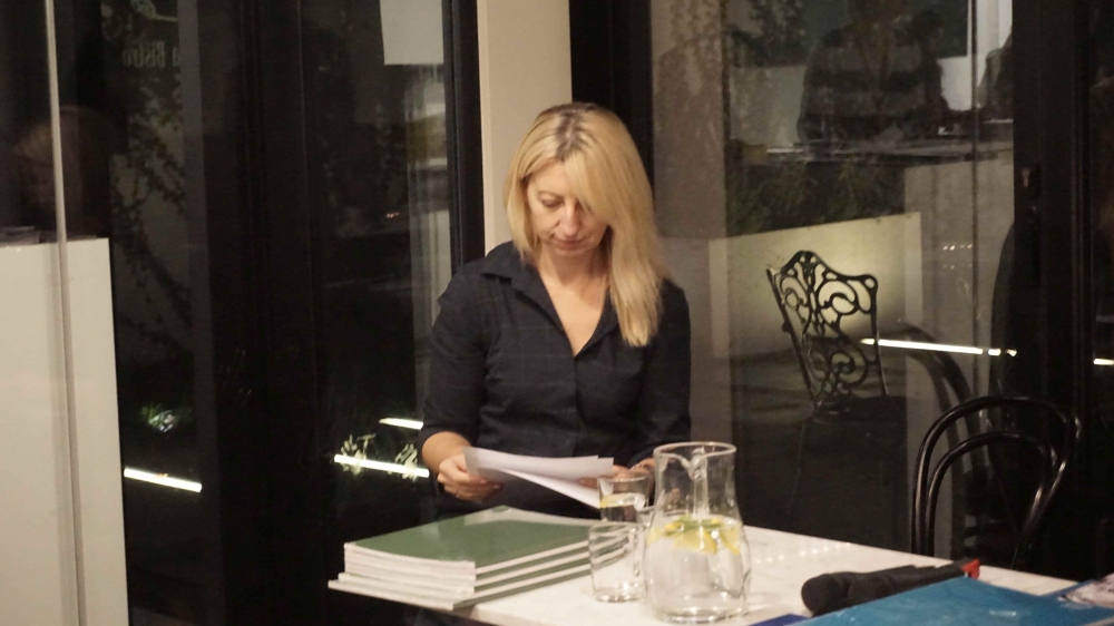 A. Budzałe, kurator wystaw Oramusa I Sobolewskiego w MNK, 2017