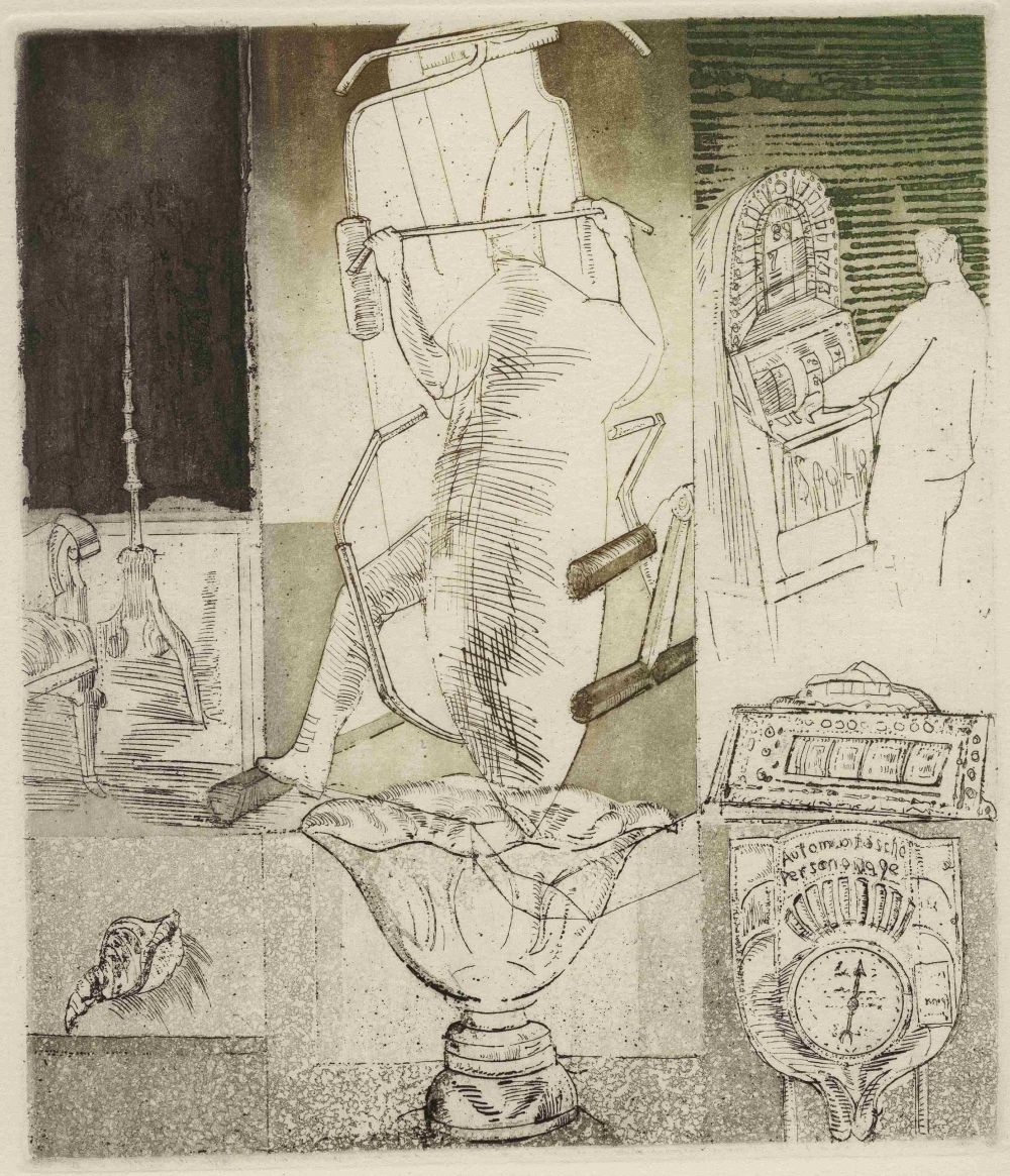 R. Oramus, Fitness Club VI_ 1998-1999; akwaforta, akwatinta