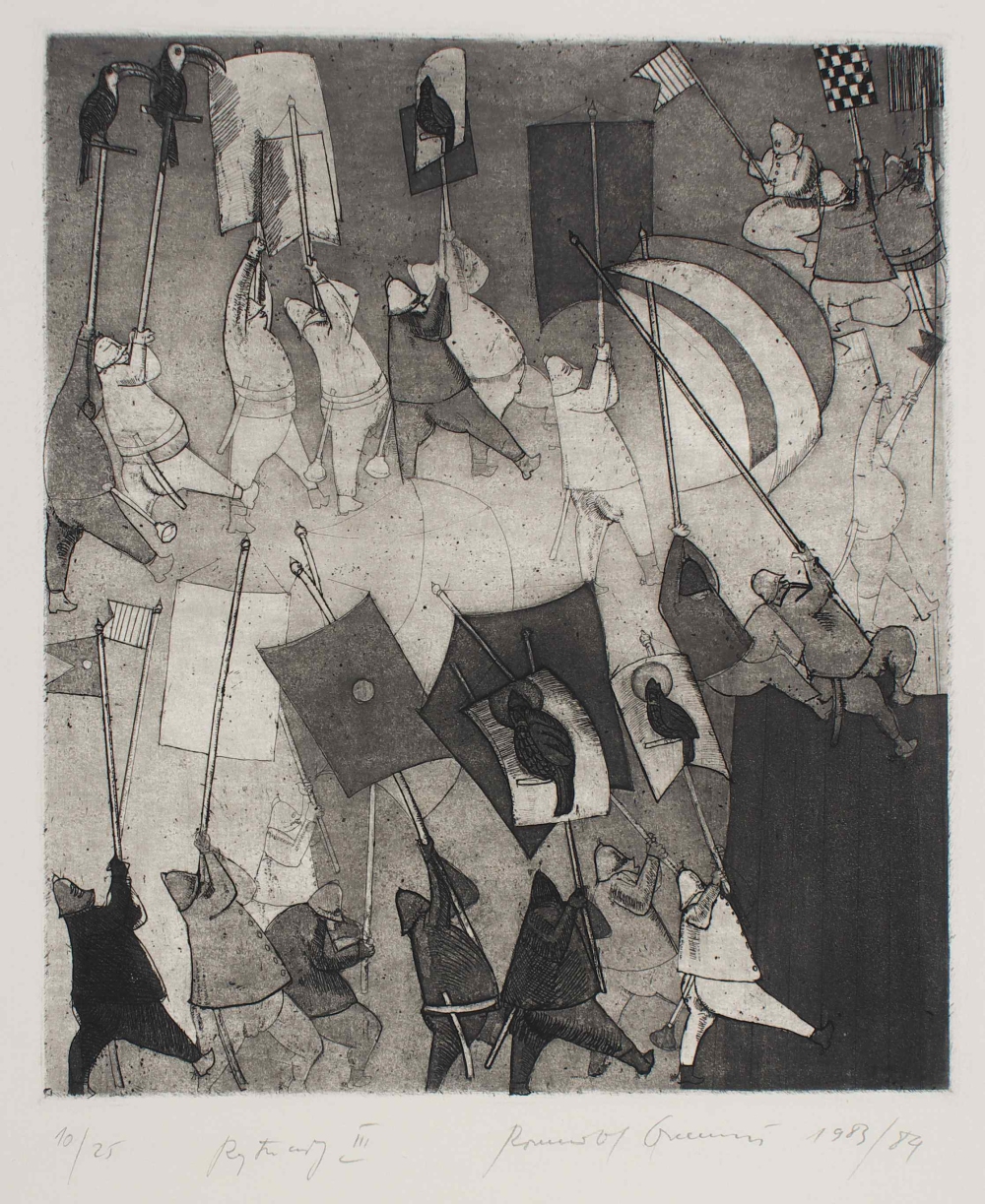 R.Oramus, Rytuały III, 1983-84, intaglio