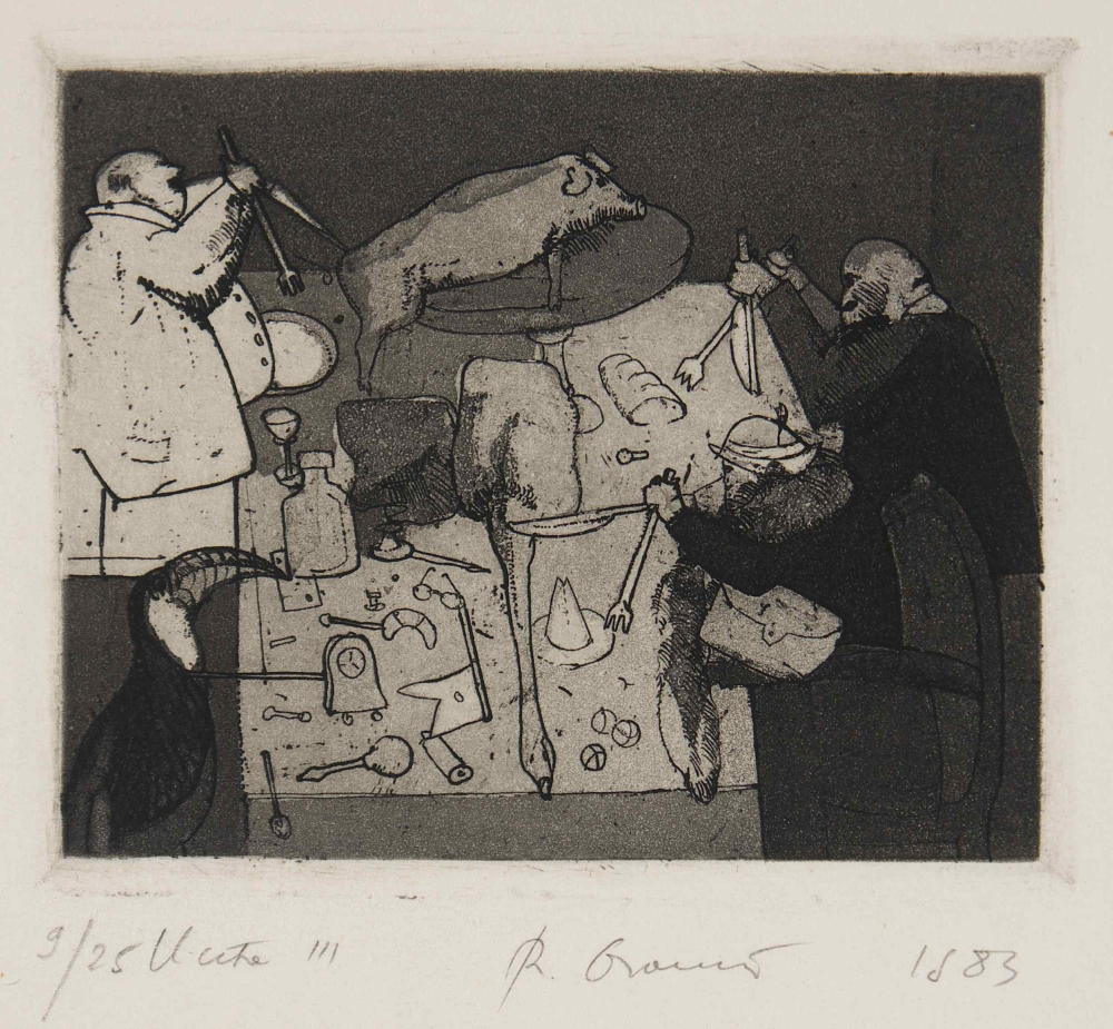 R.Oramus, Uczta III, 1983, intaglio