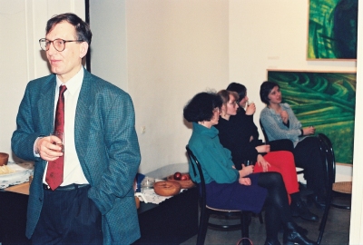 Autor, w głębi m.in. jego studentki