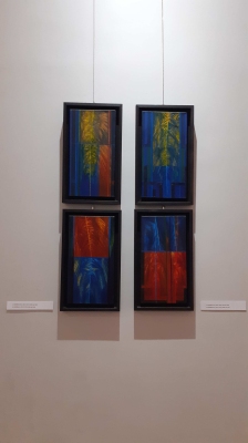 Obrazy z  cyklu Katedra z lat  2017-2019