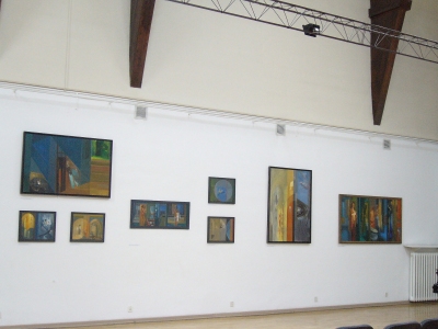 Obrazy z cyklów Rytuały codzienności (2002-2003) i  Realne - nierealne ( 2004-2005)