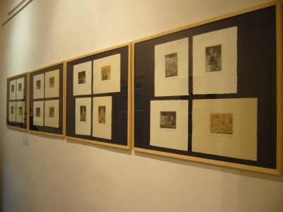 Grafiki z cyklu Uczta (1983-1984), odbitki czarno-białe i kolorowe